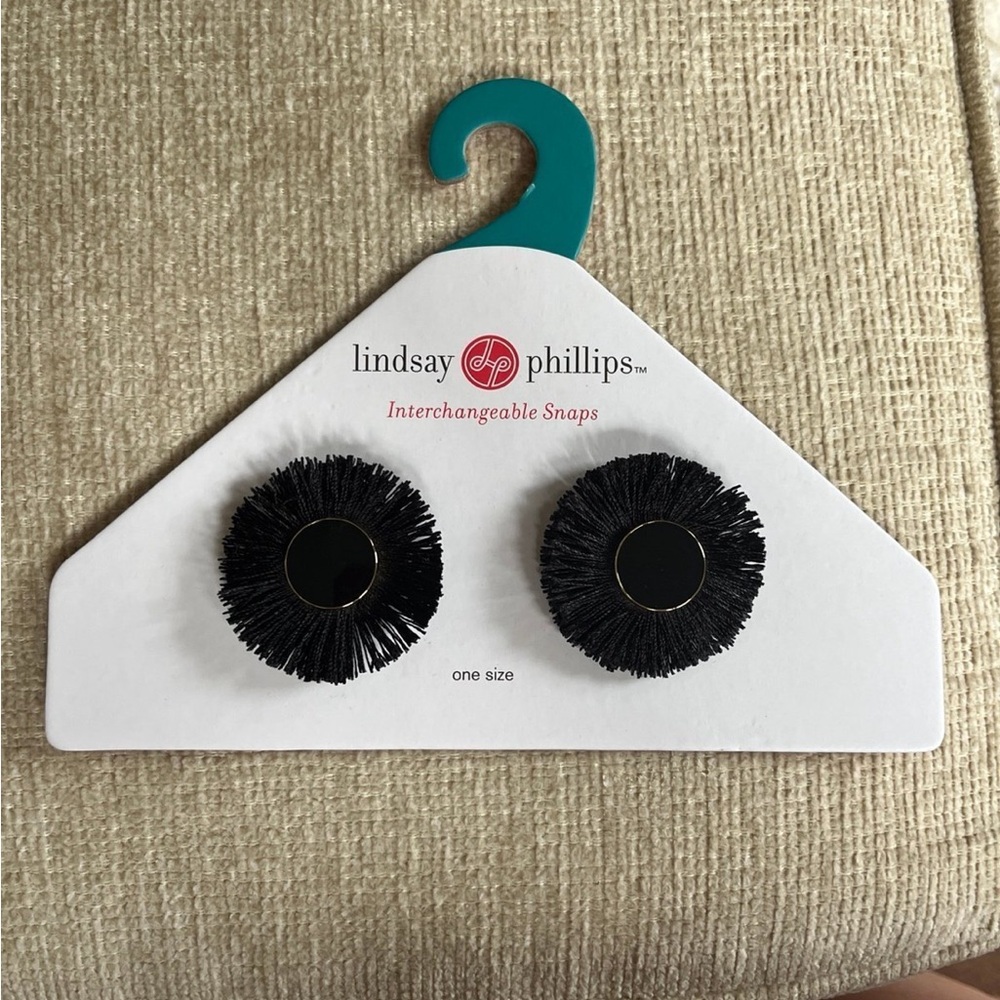 Lindsay Phillips Black Interchangeable Snaps-NEW!